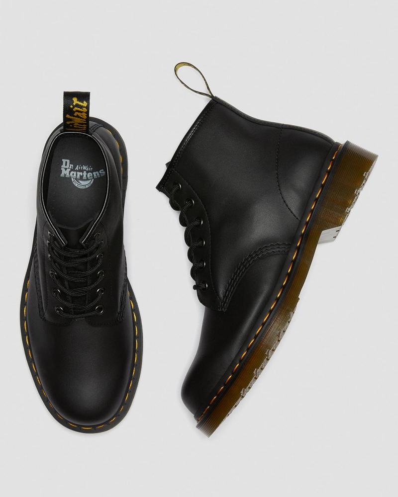 Dr Martens 101 Læder Ankelstøvler Herre Sort | DK 406VRW